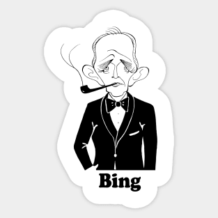 BING CROSBY FAN ART Sticker